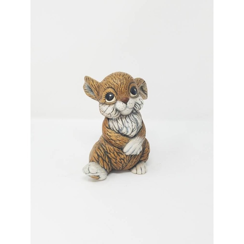 Vtg bunny‎ rabbit ceramic home decor collectible figurine Easter whimsical